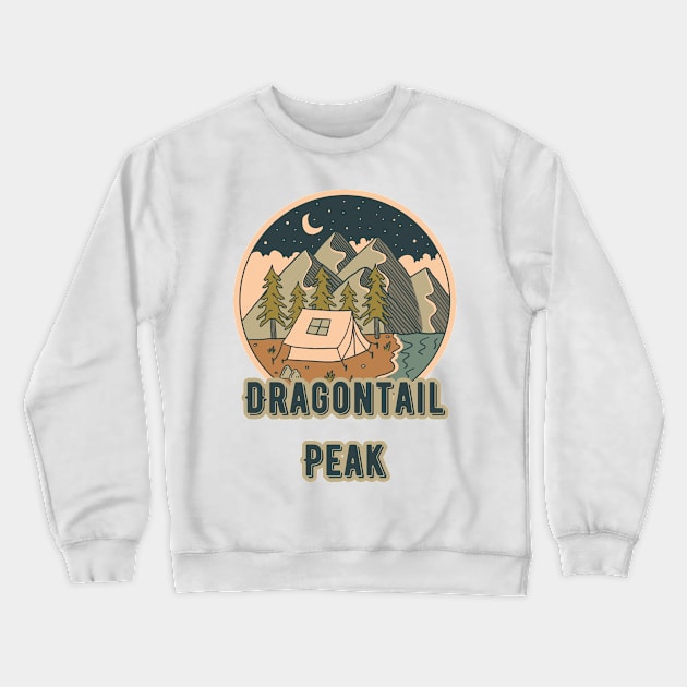 Dragontail Peak Crewneck Sweatshirt by Canada Cities